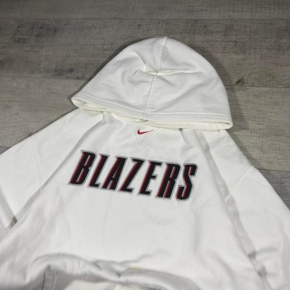 Vintage 90s Nike center swoosh Portland Trail Blazers basketball hoodie size XXL
